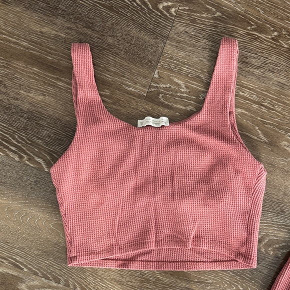 Abercrombie & Fitch Pink Waffle Lounge Set - Picture 6 of 7